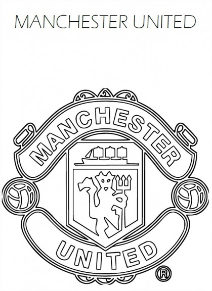 Blason Manchester United FC  Coloriage Manchester United FC à imprimer