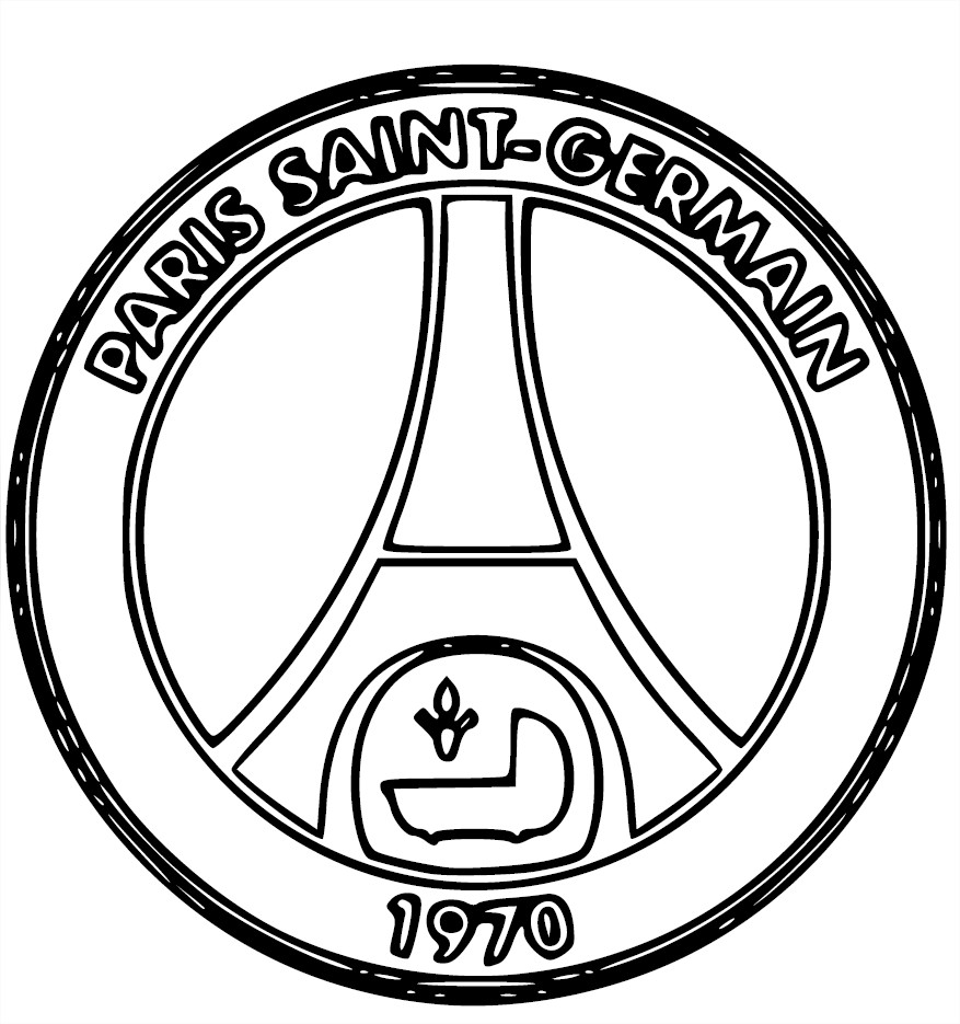 Blason PSG Coloriage PSG Paris Saint Germain   imprimer