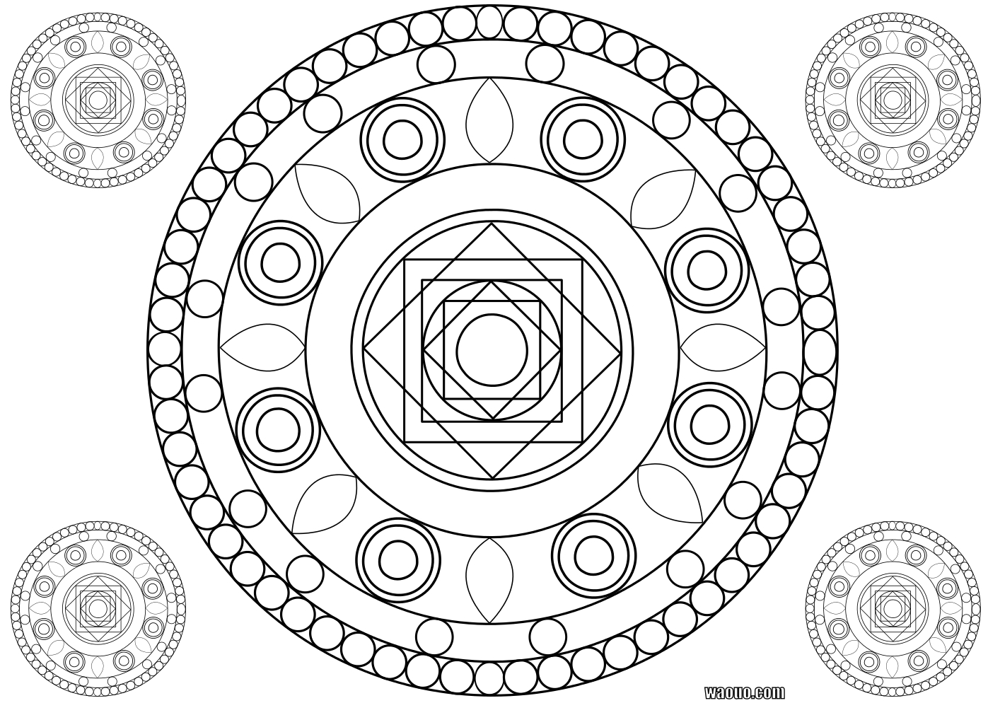 Coloriage Mandala   imprimer et colorier