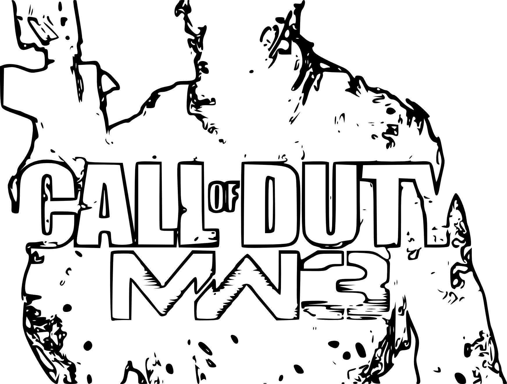 call of duty zombies coloring pages - photo #8