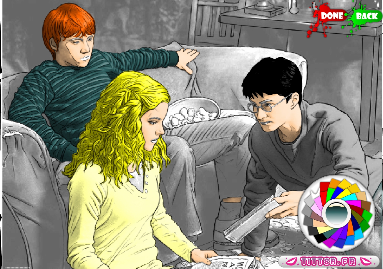 Jeu de coloriage Harry Potter gratuit en ligne
