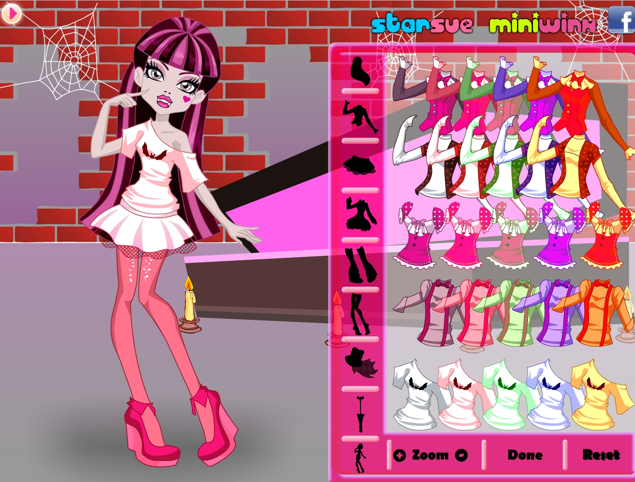 Jeu Draculaura Monster High habillage gratuit en ligne