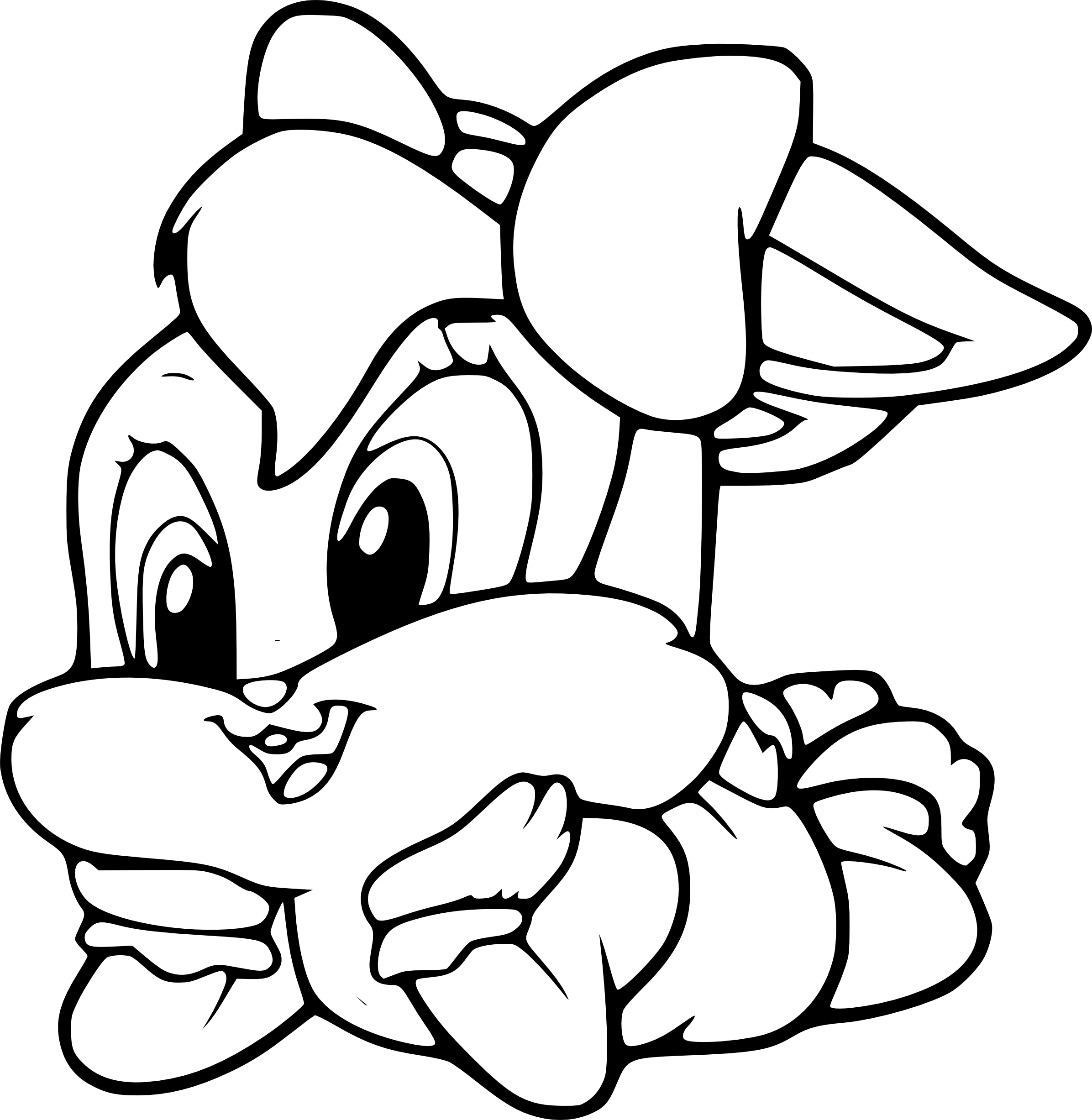 Coloriage Lola Bunny Baby Looney Tunes à imprimer