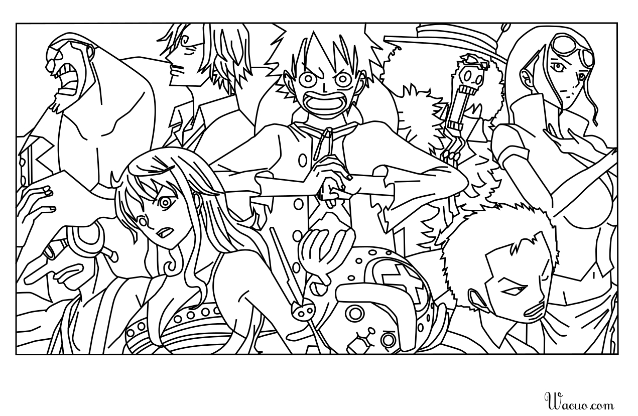 Coloriage Manga One Piece