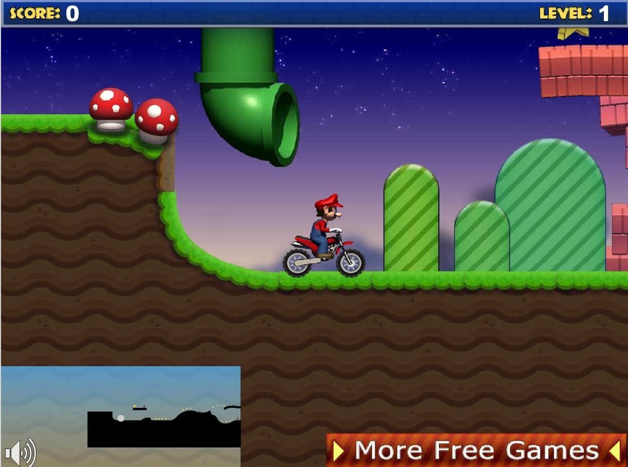 jeu mario moto bike gratuit en ligne