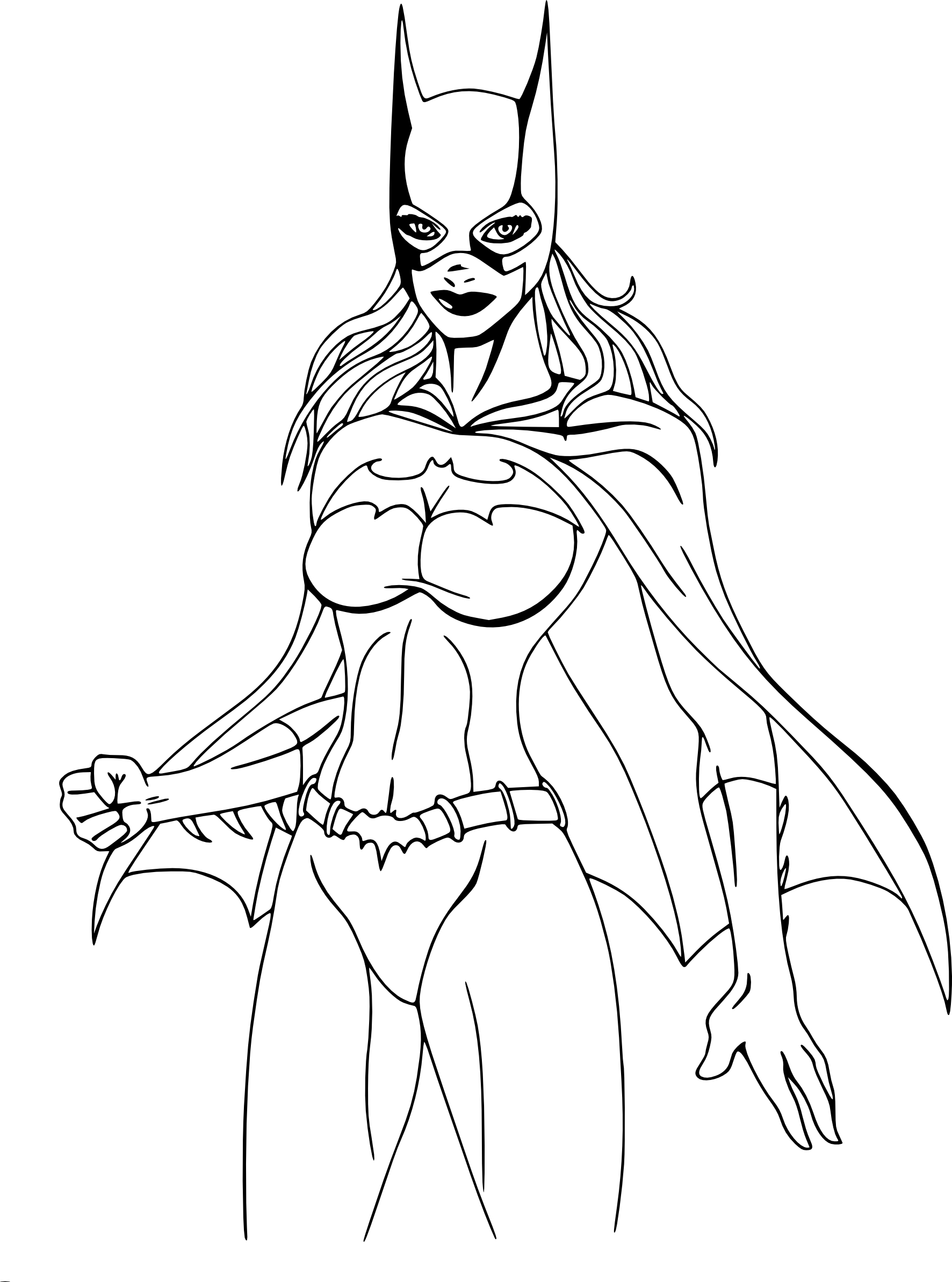 Coloriage Batgirl   imprimer et colorier