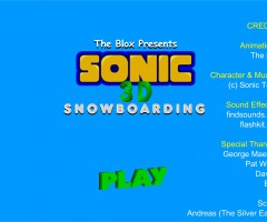 Sonic Snowboard Jeu