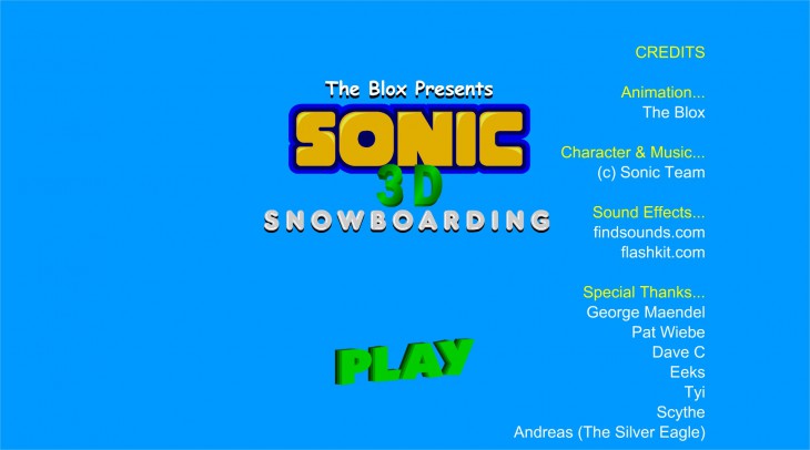 Sonic Snowboard Jeu 