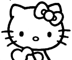 coloriage hello kitty coeur