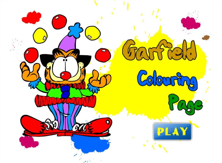 Coloração Garfield