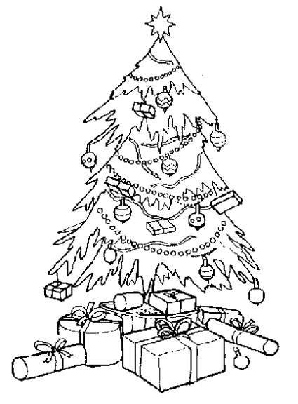 Sapin de Noel : Coloriage Sapin de Noel, Colorier arbre de Noel