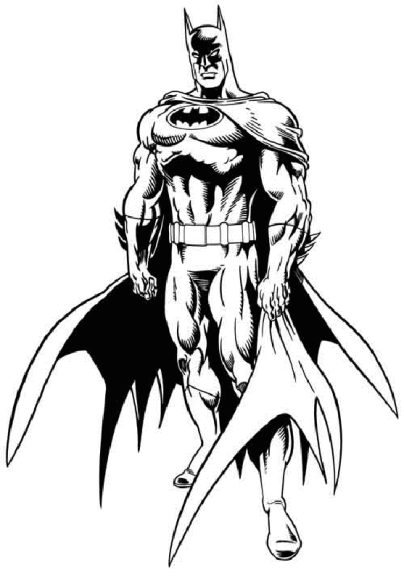 desenho do batman para colorir