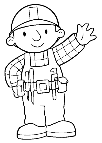 Dibujo de Bob el Constructor para colorear