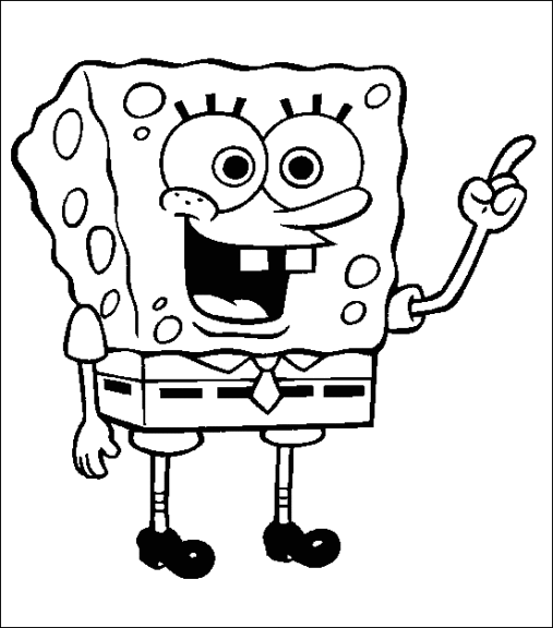 Spongebob coloring page