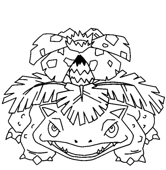 Desenho de Pokémon para colorir