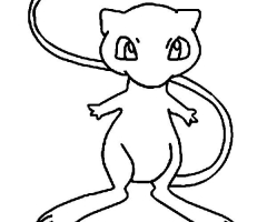 Coloriage mew pokemon