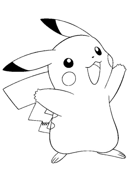 Coloriage pikachu