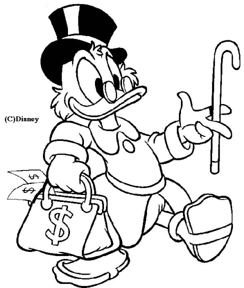 Omalovánka Disney Scrooge