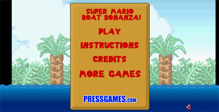 Jeu flash Super mario boat bonanza 2