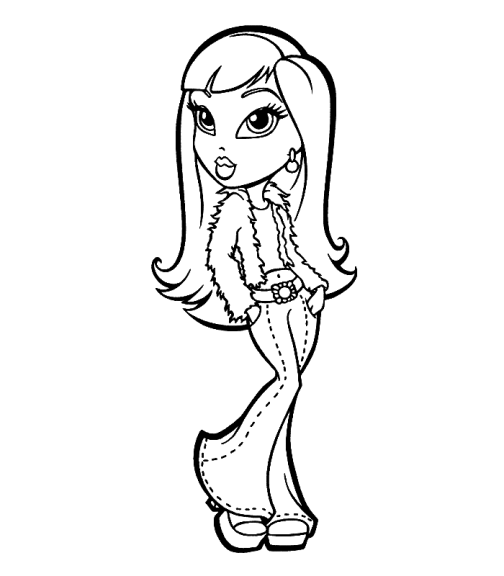 Desenho de Bratz para colorir