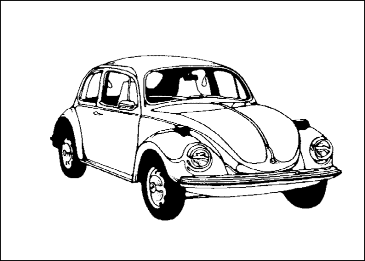 Coloriage gratuit de voiture