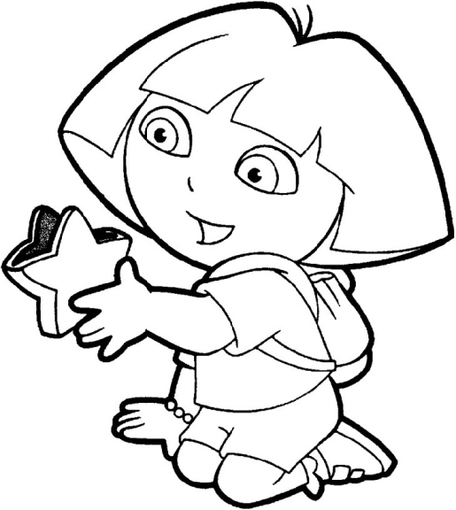 Dora Explorer with a star