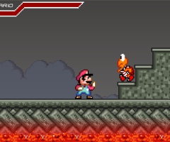 Mario combat yoshi