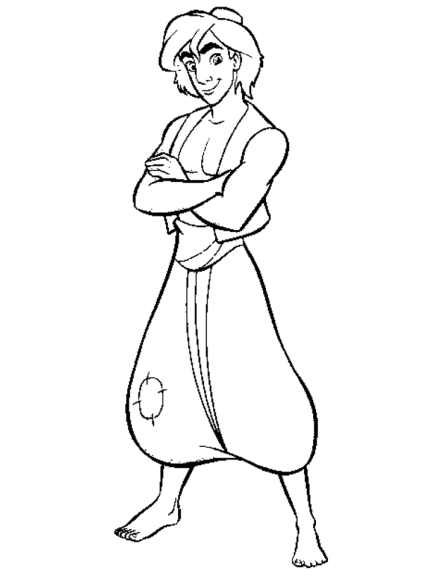 Aladdin coloring page