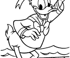 Coloriage Donald Duck