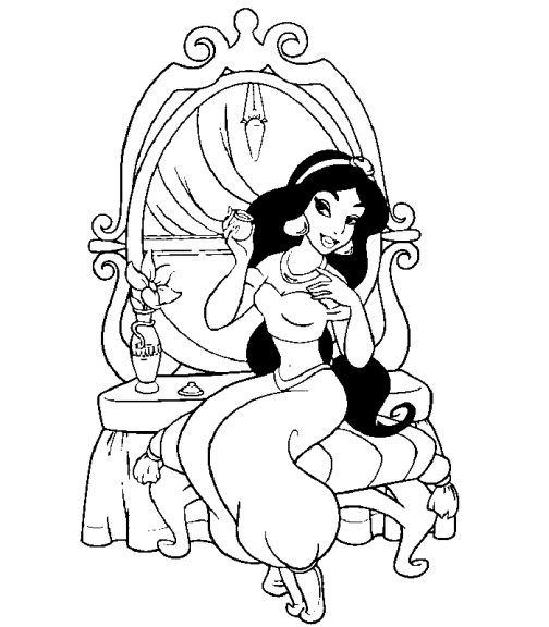 Coloriage Jasmine