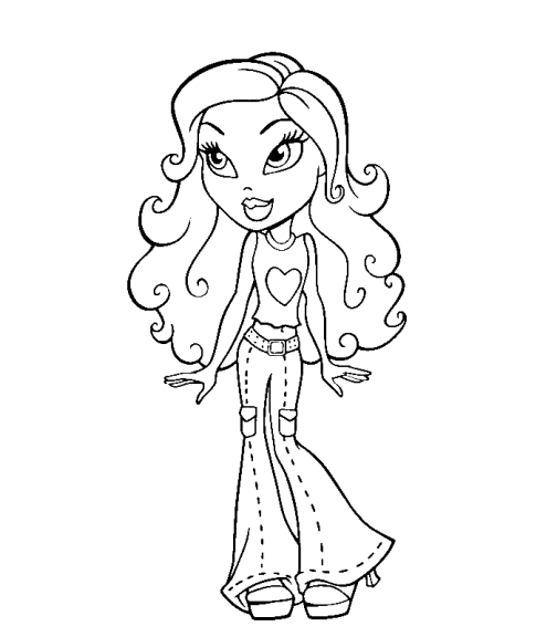 Coloriage cloe de bratz