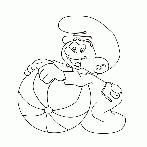 Baby Smurf coloring page