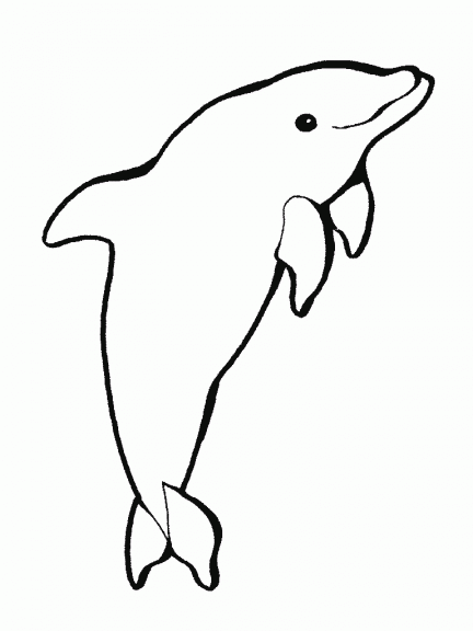 Dibujo de delfines para colorear