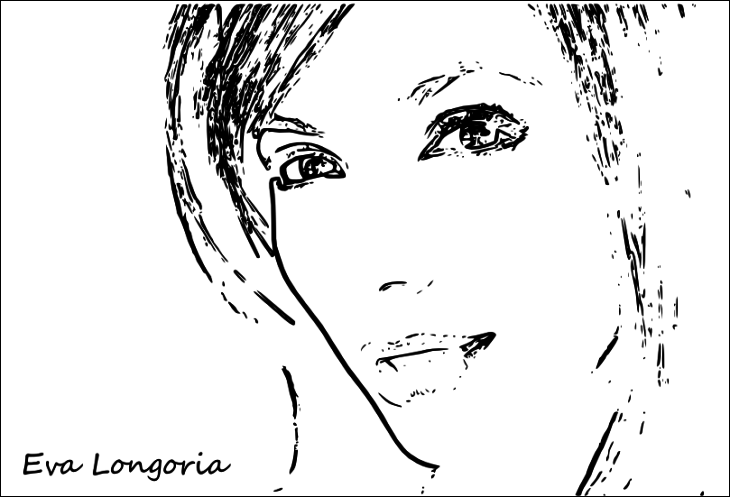 Coloring Eva Longoria