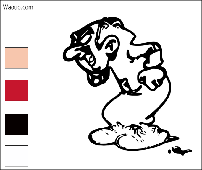 Coloriage Gargamel