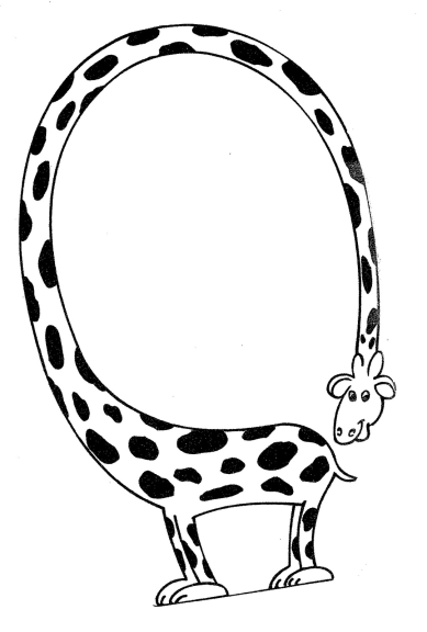 Giraffe coloring page