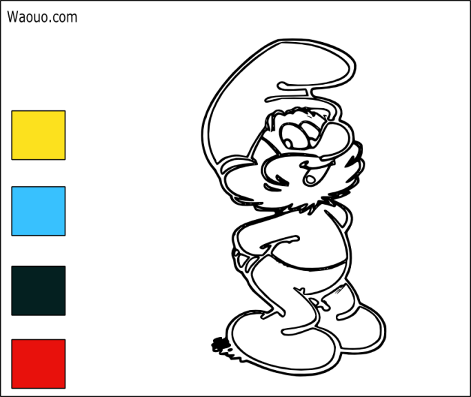 Papa Smurf coloring page