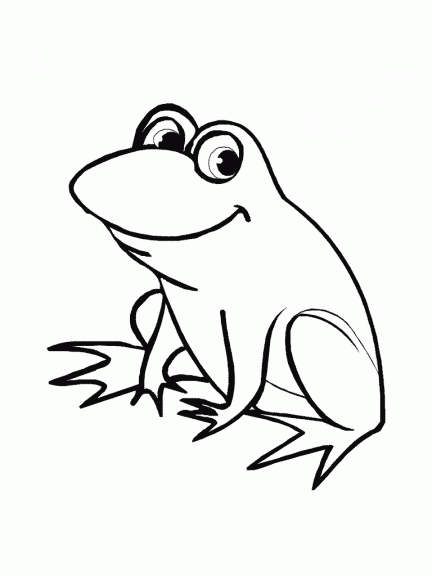 Frog coloring page