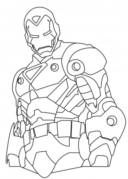 Iron Man coloring page