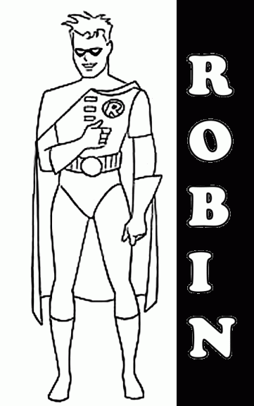 Coloriage Robin