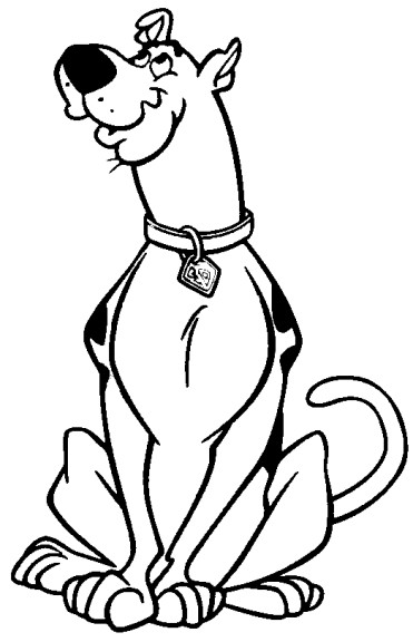 Scooby-doo coloring page