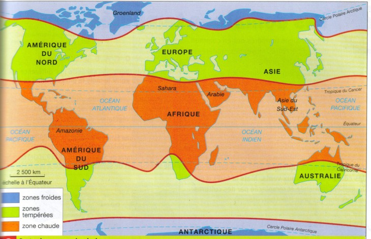 世界地図と大陸名