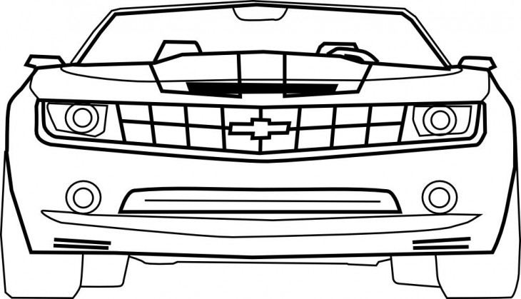 Chevrolet Camaro à dessiner