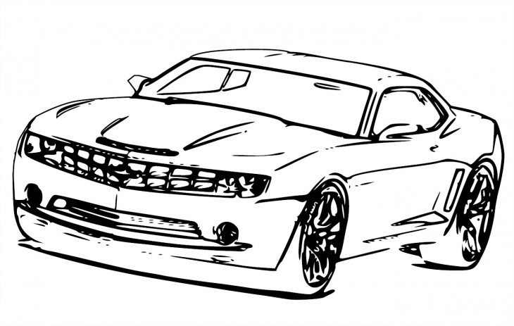 Dibujo de Chevrolet Camaro para colorear