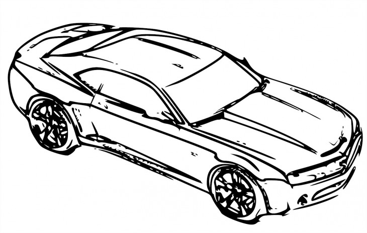 Dibujo de Chevrolet Camaro para colorear