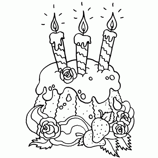 Coloriage D Un Gateau D Anniversaire A Imprimer Et Colorier Gratuit