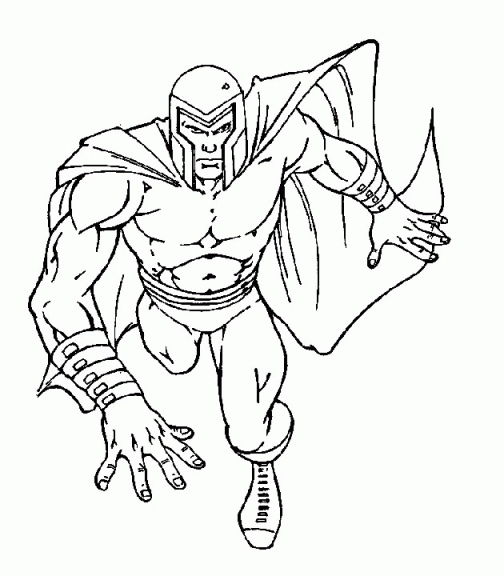 Magneto X-Men coloring page