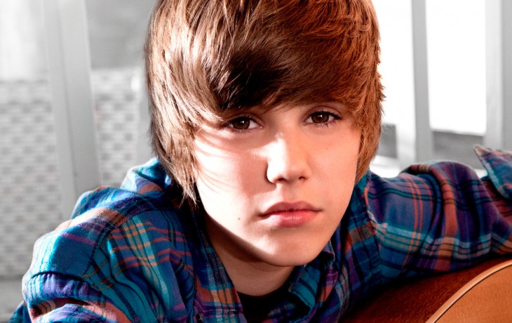 Justin Biebers ansigt