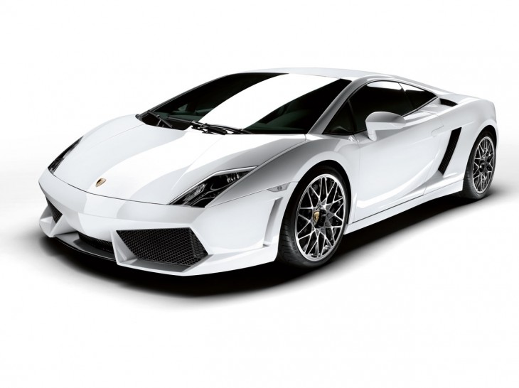 White Lamborghini Gallardo