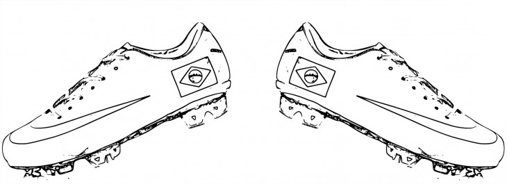 Coloriage chaussure bresil